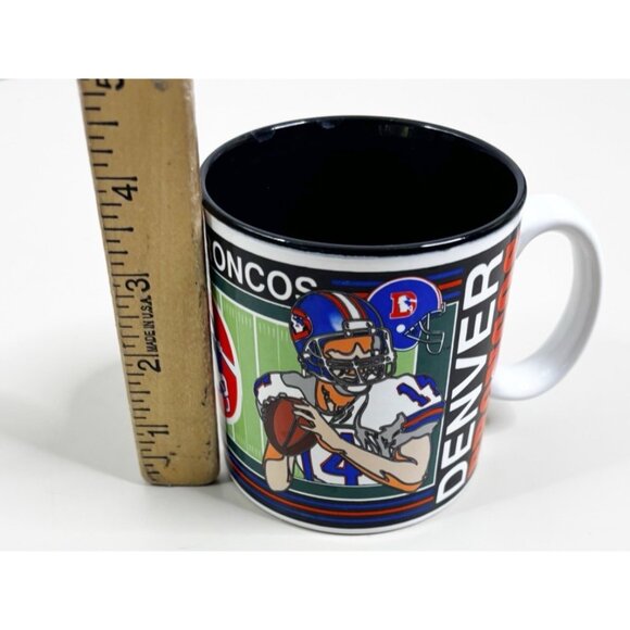 VTG 4"  Denver Broncos Coffee Mug ~ 12 Oz 1992 Team NFL Sports Impressions EUC - Picture 5 of 5